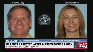 Parents arrested after massive house party [upl. by Morrell]