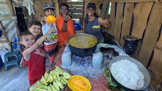 COCINANDO en La casa mas Linda de un CAMPO de JARABACOA SANCOCHO RIO ARROYO CONUCO [upl. by Mikeb879]