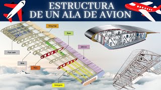 🚀🚁ESTRUCTURA de un ALA de Avion 🛬 Elementos Estructurales y Materiales  FAA 🛠🛫 [upl. by Tavis266]