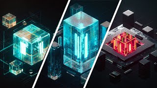 Making Beeple Style Abstract Renders in Blender [upl. by Kinny154]