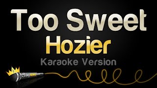 Hozier  Too Sweet Karaoke Version [upl. by Ecinehs]