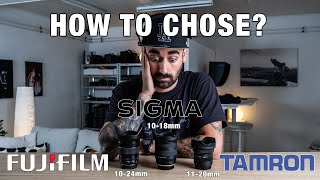 Sigma 1018mm FujiX vs Fujinon 1024mm vs Tamron 1120mm  which is best for YOU [upl. by Adnahc]