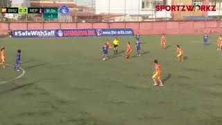 BHUTAN vs NEPAL  SAFF U16 Women’s Championship 2024 NEPAL [upl. by Irrehc689]