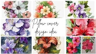 Pillow cover design ideas  🌺🥀Flower pillow cover design ideas [upl. by Junia551]