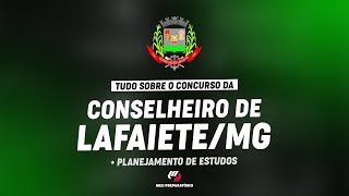 CONCURSO PREFEITURA DE CONSELHEIRO LAFAIETE MG  PLANEJAMENTO DE ESTUDOS [upl. by Annahoj]