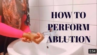 How to perform WuduAblution Step by step  how to do wudu [upl. by Nagol929]