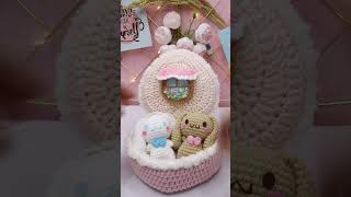 Cinnamoroll Dollhouse Crochet crochet freetutorials amigurumicrochet amigurumi [upl. by Leal]