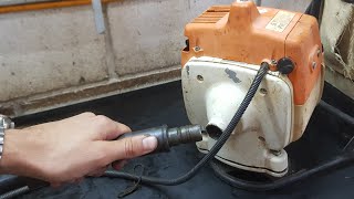 Detalhe sobre a rocadeira STIHL FR 220 [upl. by Elfrieda82]