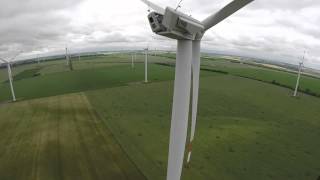 Fuhrländer FL2500  Generator  Gearbox exchange at a windturbine [upl. by Nahs871]