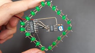 New LED Chaser Light Circuit 2022 Using 4017 and 555 IC [upl. by Read]