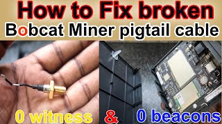 How to fix broken bobcat miner pigtail cable [upl. by Yenahc]