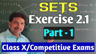 CLASS XSETSEXERCISE 21PART 1 [upl. by Cronin]