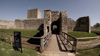 Portchester Castle tour  4k [upl. by Terle]