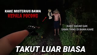 MENYERAMKAN‼️ kake misterius bawa kepala pocong  motovlog [upl. by Etteragram]