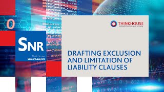 Drafting exclusion and limitation of liability clauses [upl. by Ketchum]