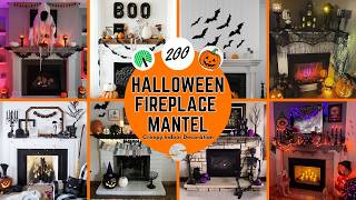 200 Best Halloween Fireplace Mantel Decorating Ideas in 2024  Indoor Halloween Decorations [upl. by Cobby]