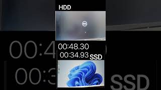 SSD VS HDD Speed Test 2023 ssd hdd windows10 speed [upl. by Oringa610]