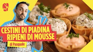 Cestini di piadina  CinC Ricetta facile e golosa [upl. by Ydnarb348]