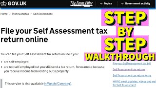 How To File Self Assessment Tax Return 💷📄 [upl. by Gosney]