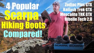 Comparing 4 Scarpa Hiking Boots [upl. by Alyahsat]