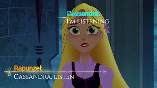 Crossing the line karaoke караоке Tangled the series [upl. by Nylear]