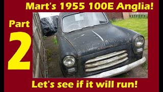 Marts 1955 English Ford 100E Anglia part 2 Will it run 2336 [upl. by Yelnek]