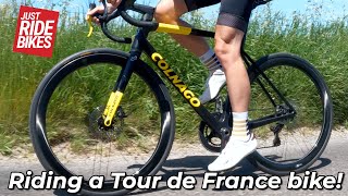 Colnago V3RS Tour de France Race Bike  EXCLUSIVE FIRST RIDE [upl. by Salim]