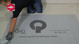 How to Prepare and Cut Sheet Waterproofing for Linear Shower Installation QuickDrain ShowerLine [upl. by Greenebaum419]