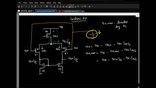 Lecture 5a Input amp Output commonmode ranges in the fivetransistor OTA with a pMOS input pair [upl. by Anitsua]