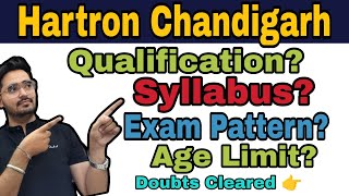 Hartron Chandigarh Exam Pattern Qualification Syllabus Hartron Chandigarh Recruitment 2024 [upl. by Yannodrahc]