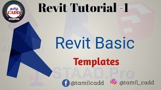 Revit Tutorial1  Templates  Revit தமிழில்  Tamil CADD [upl. by Pilar622]