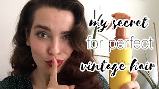 Easy Setting Lotion for Perfect Vintage Hair only two ingredients [upl. by Ybbil]