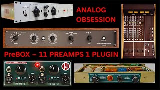 11 Hardware Preamps in One FREE Plugin  Analog Obsession PREBOX [upl. by Armand]