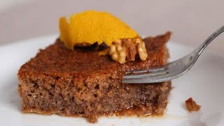 This greek dessert drove everyone crazy Walnut cake  Karidopita recipe [upl. by Cormier]