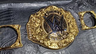 new 2023 shop wwe world heavyweight replica belt whats behind the plates [upl. by Elfie]