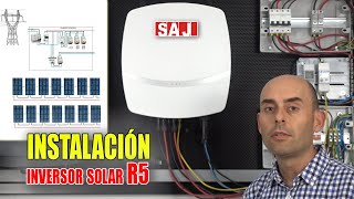 Instalación SAJ R5 inversor autoconsumo paneles solares [upl. by Ernesta]