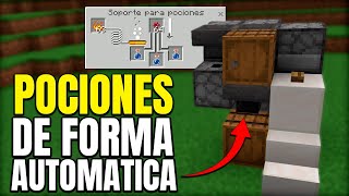 ✅ Minecraft Bedrock Fabrica de Pociones Automática 120 😎🍷 [upl. by Dlorrej]