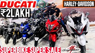 Cheap l and best used Superbike collection in Delhi all about bikes for sale Ducati Kawasaki Benelli [upl. by Annabell]