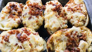 Twice Baked Potato Recipe On the Yoder YS640 Pellet Cooker [upl. by Nandor]