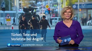 tagesschau in Einfacher Sprache 1900 Uhr 23102024 [upl. by Wallis]