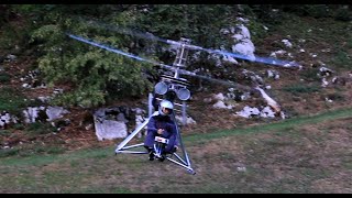 Mirocopter SCH2A Autorotation and Circular Turns [upl. by Annairam]