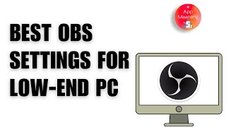 StreamLabs OBS Best Settings For Low End PC [upl. by Ardnuasal162]