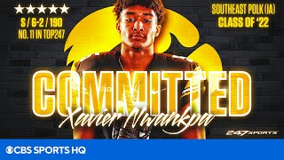 Iowa Lands 5 Star Safety Xavier Nwankpa  CBS Sports HQ [upl. by Omrellug416]