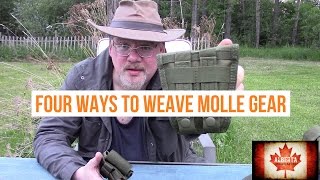 4 Ways to Weave MOLLE Gear [upl. by Aikit]