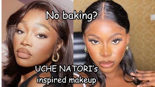 I FOLLOWED UCHE NATORI’s BASE ROUTINE  Uche Natori makeuproutine baseroutine darkskinmakeup [upl. by Enywad685]