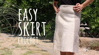 Tutorial Easy Skirt Crochet [upl. by Aneetsyrk775]