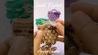 Crochet Keychain Mini Bag  Amplop Lebaran [upl. by Weston132]