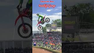 Beautiful Jump motocross lifestyle freestyle [upl. by Ylrebmek869]