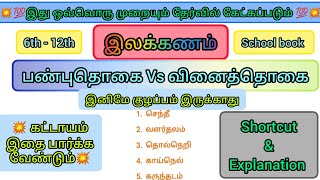 TNPSC  Shortcut  பண்புத்தொகை Vs வினைத்தொகை tnpsc tamilbook ilakanam tamilshortcuts tamil [upl. by Fital]