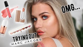 I TRIED 400 WORTH OF MARC JACOBS MAKEUPOMG  Samantha Ravndahl [upl. by Atir370]